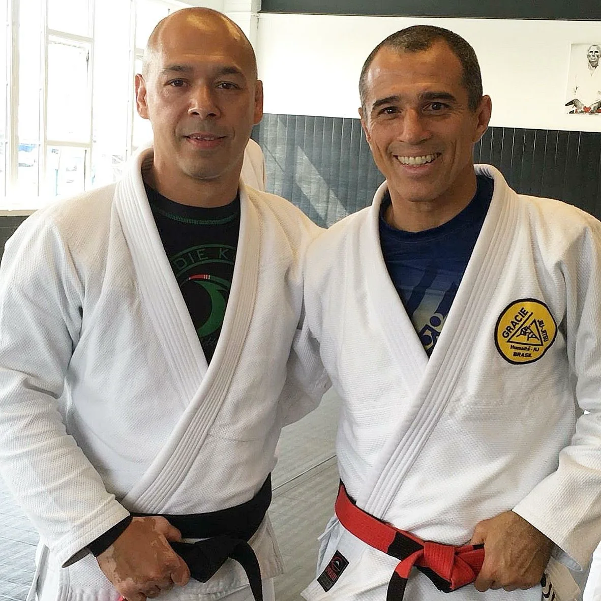 Eddie Kone with Gracie family